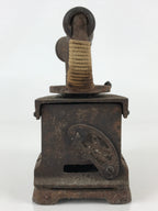 Antique C1900 Japanese Sad Iron Charcoal Chimney Wood Handle JK418