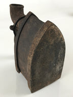 Antique C1900 Japanese Sad Iron Charcoal Chimney Wood Handle JK418