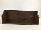 Antique C1900 Japanese Wood Shelf Hanging Rack Door With Lock Brown T275