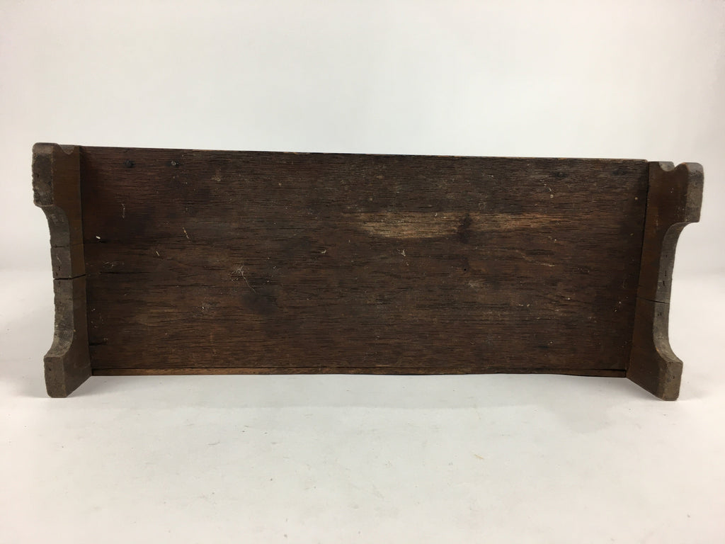 Antique C1900 Japanese Wood Shelf Hanging Rack Door With Lock Brown T275