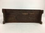 Antique C1900 Japanese Wood Shelf Hanging Rack Door With Lock Brown T275