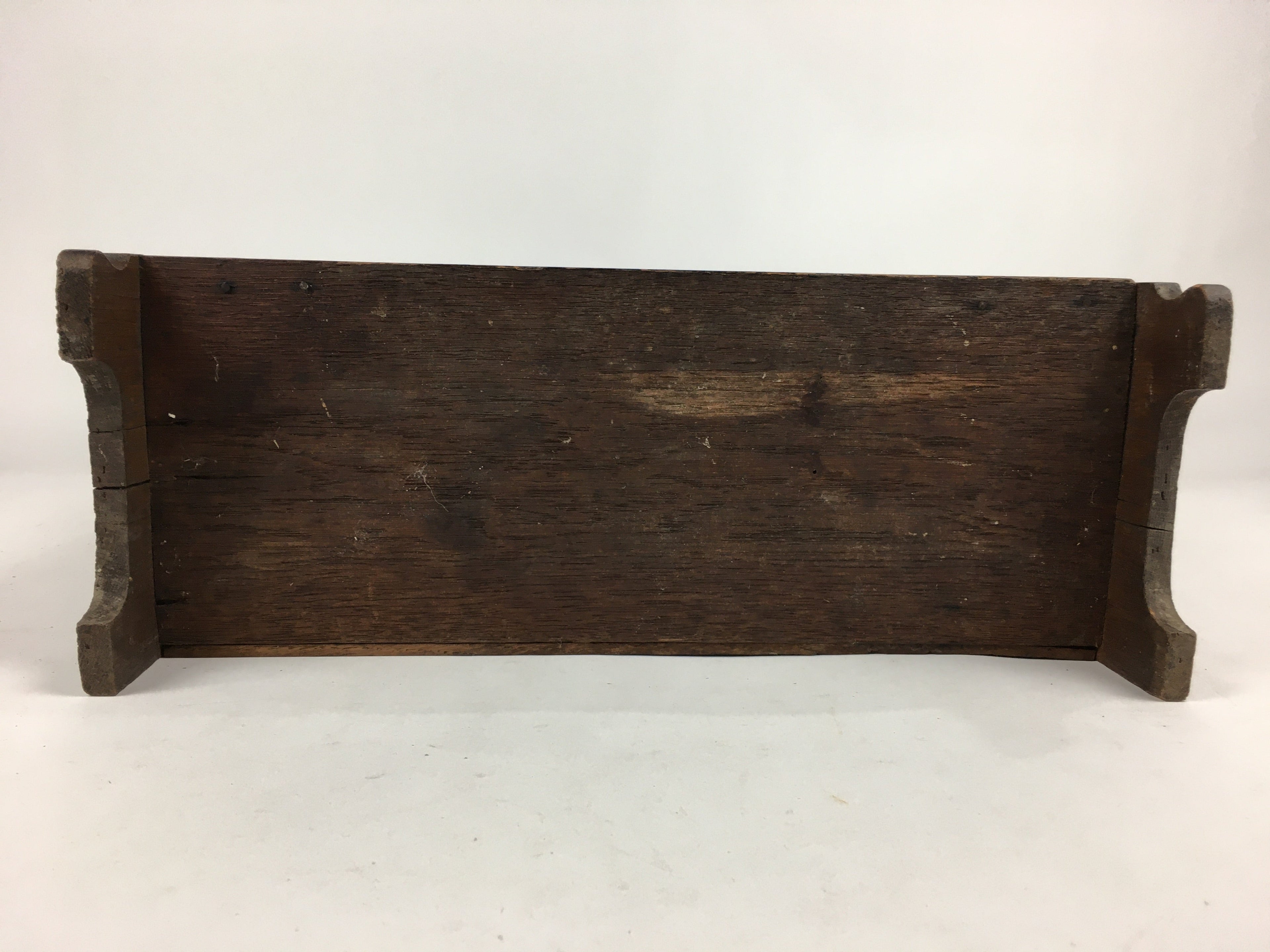 Antique C1900 Japanese Wood Shelf Hanging Rack Door With Lock Brown T275