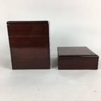 Antique C1900 Japanese Wooden Lacquer ware Bento Box Vtg Jubako Set JB73