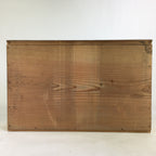 Antique C1900 Japanese Wooden Low Desk 1 Drawer Brown Iron Handle T309