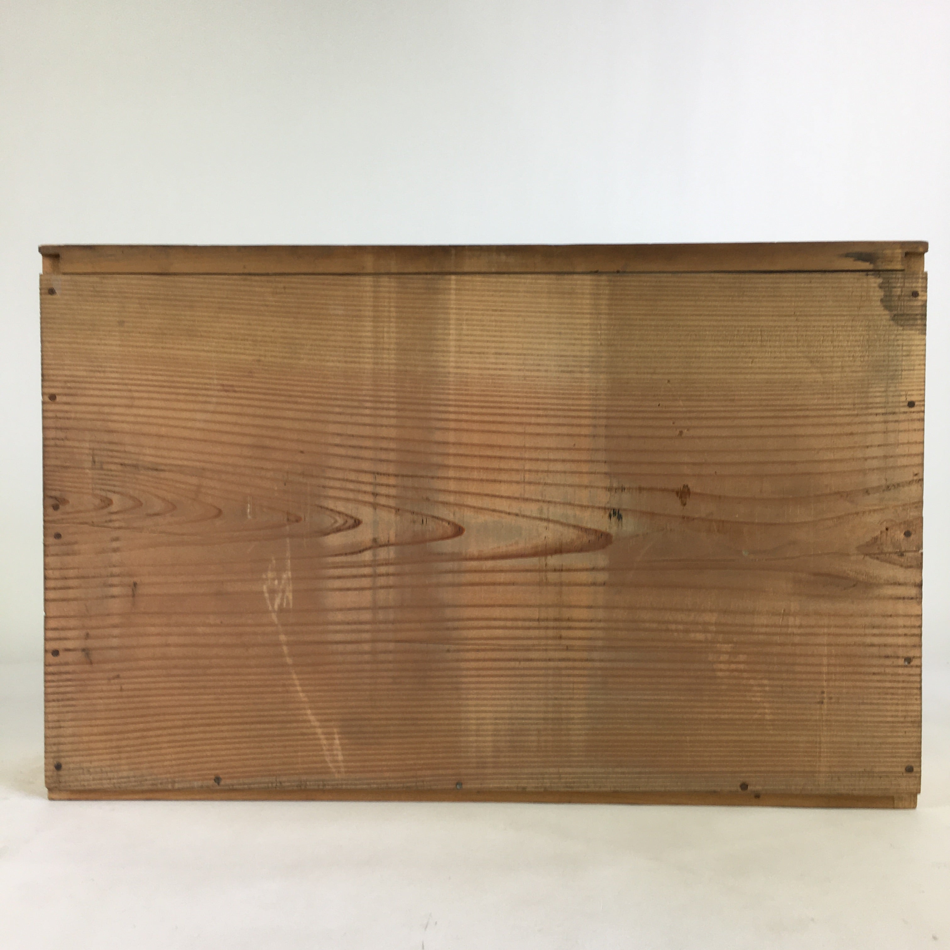 Antique C1900 Japanese Wooden Low Desk 1 Drawer Brown Iron Handle T309