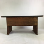 Antique C1900 Japanese Wooden Low Desk 1 Drawer Brown Iron Handle T309