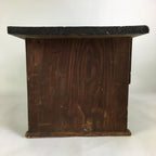 Antique C1900 Japanese Wooden Low Desk 1 Drawer Brown Iron Handle T309
