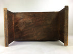 Antique C1900 Japanese Wooden Low Desk 1 Drawer Brown Iron Handle T309
