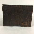 Antique C1900 Japanese Wooden Sewing Box Haribako Chest Tansu Brown T267