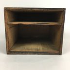 Antique C1900 Japanese Wooden Sewing Box Haribako Chest Tansu Brown T267