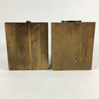 Antique C1900 Japanese Wooden Sewing Box Haribako Chest Tansu Brown T267