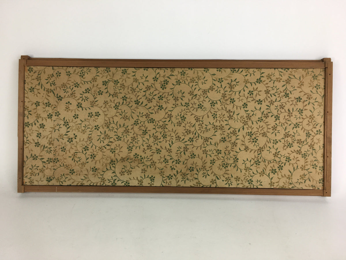 Antique C1900 Japanese Wooden Sliding Door Picture Panel Decoration FL2