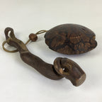 Antique C1900 Japanese Wooden Tobacco Case Kiseru Pipe Cover Set K124