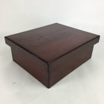 Antique C1900 Meiji Japanese Wood Lacquer Lidded Stackable Box 7 Set Box UR490