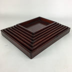 Antique C1900 Meiji Japanese Wood Lacquer Lidded Stackable Box 7 Set Box UR490