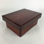 Antique C1900 Meiji Japanese Wood Lacquer Lidded Stackable Box 7 Set Box UR490