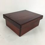 Antique C1900 Meiji Japanese Wood Lacquer Lidded Stackable Box 7 Set Box UR490