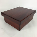 Antique C1900 Meiji Japanese Wood Lacquer Lidded Stackable Box 7 Set Box UR490