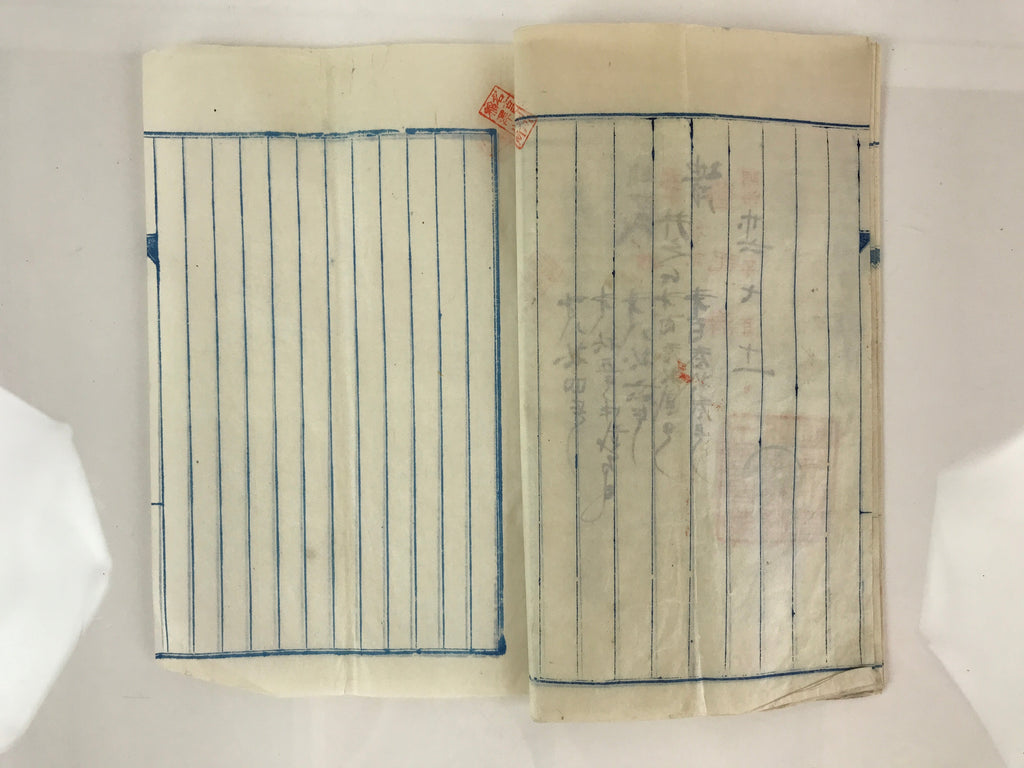 Antique C1903 Japanese Land Money Loan Certificate Meiji Period Paper P304
