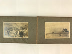 Antique C1912 Japanese Photo Album 21pc Taisho Kenpei Dr Nurse AB124