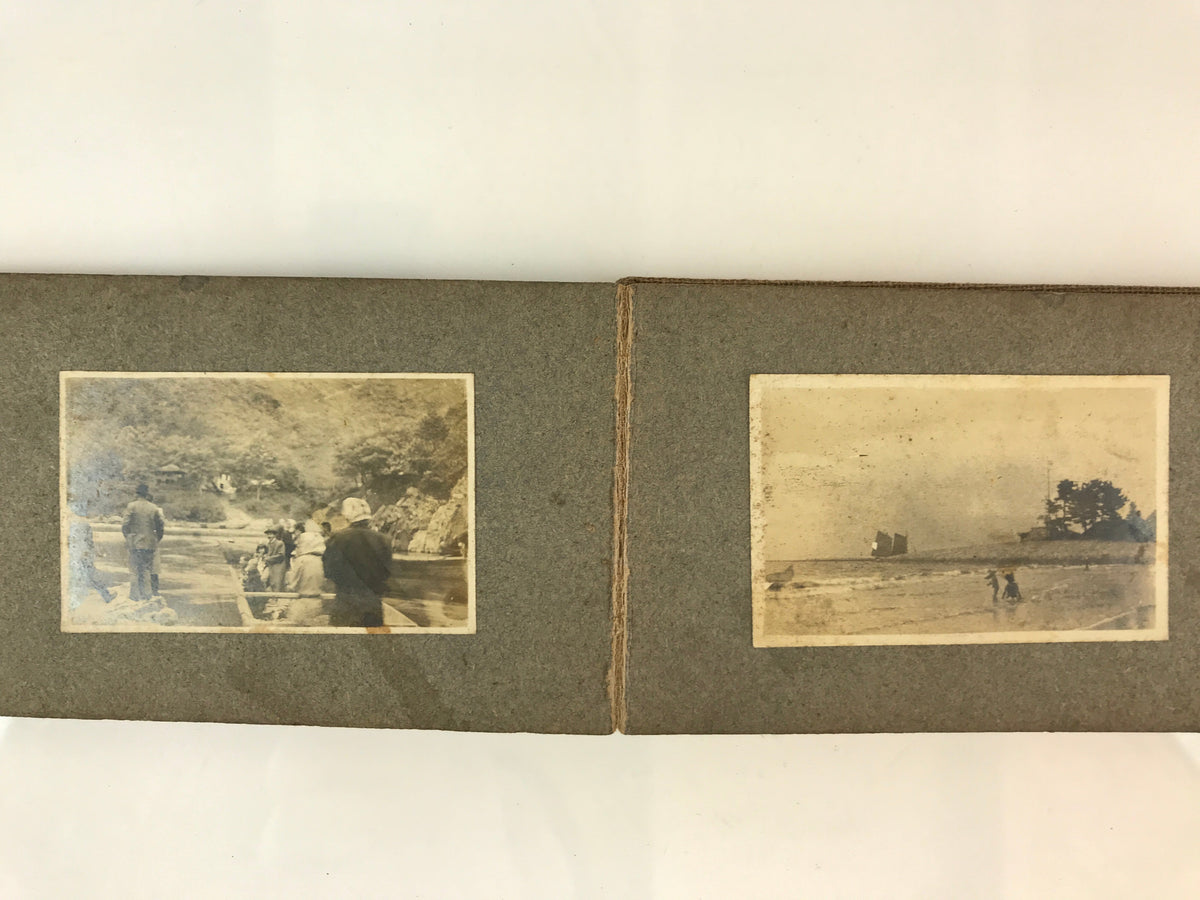 Antique C1912 Japanese Photo Album 21pc Taisho Kenpei Dr Nurse AB124