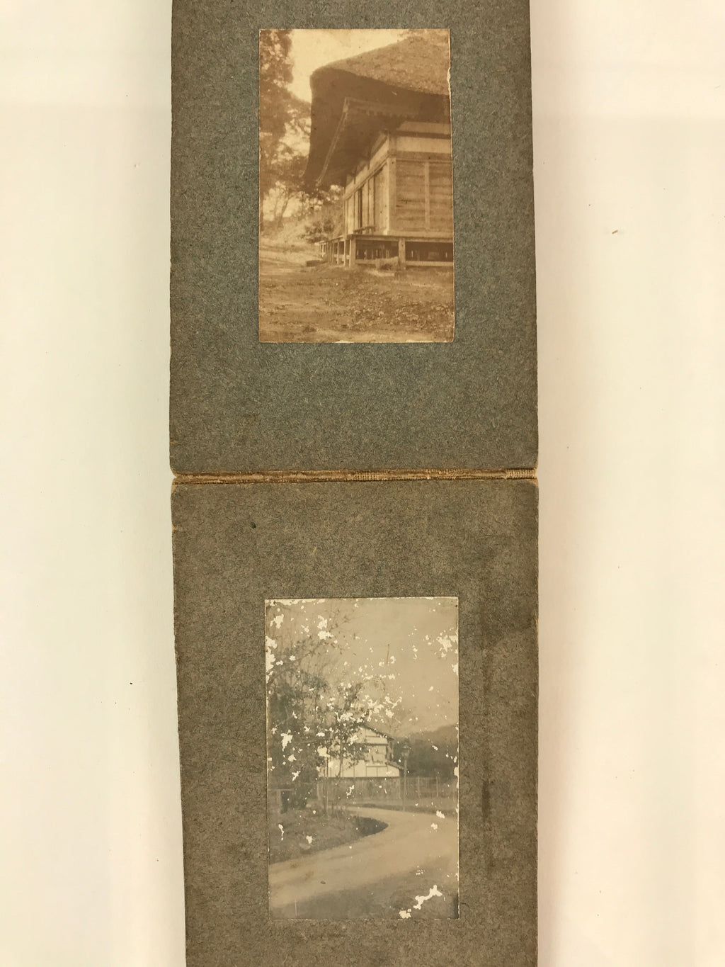 Antique C1912 Japanese Photo Album 21pc Taisho Kenpei Dr Nurse AB124