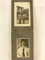 Antique C1912 Japanese Photo Album 21pc Taisho Kenpei Dr Nurse AB124