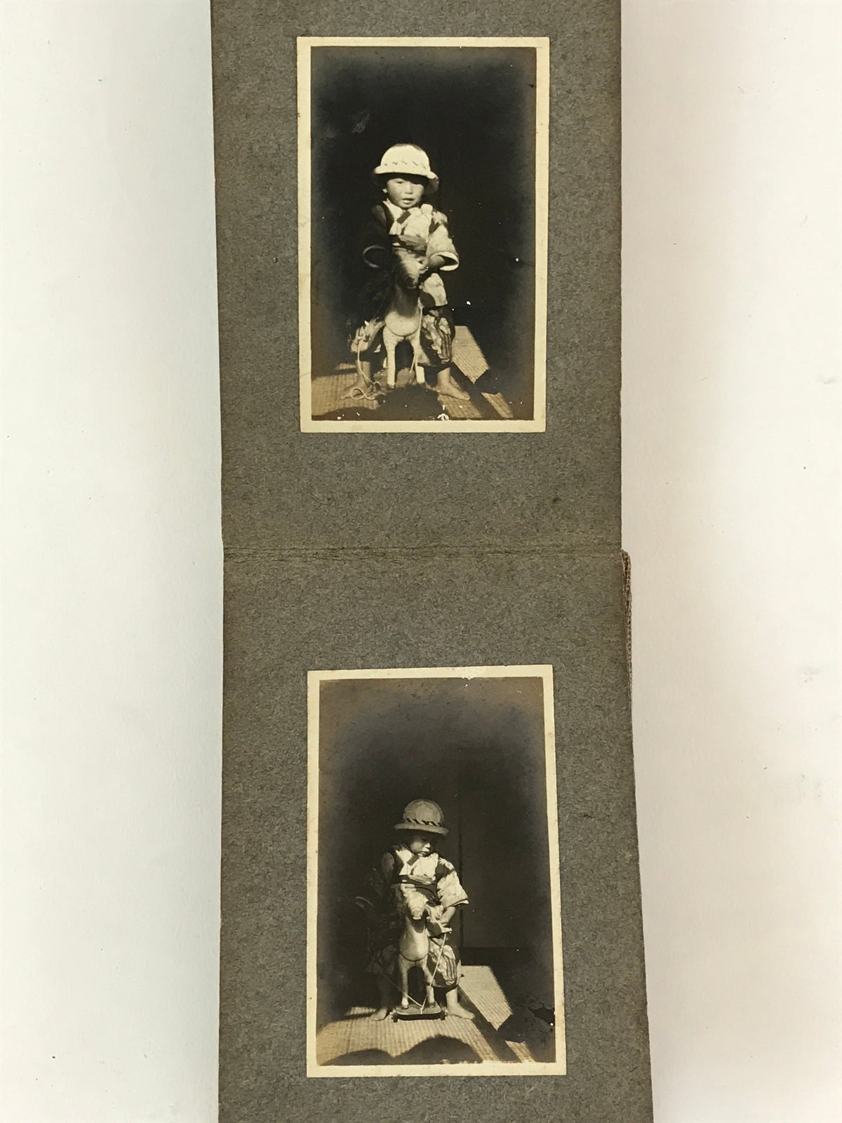 Antique C1912 Japanese Photo Album 21pc Taisho Kenpei Dr Nurse AB124