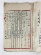 Antique C1913 Bank Mortgage Contract Paper Kiyosu Bank Property P301