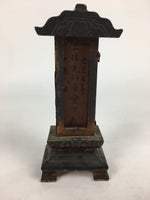 Antique C1916 Japanese Buddhist Altar Spiritual Tablet Vtg Wood Lacquer Ihai BU604