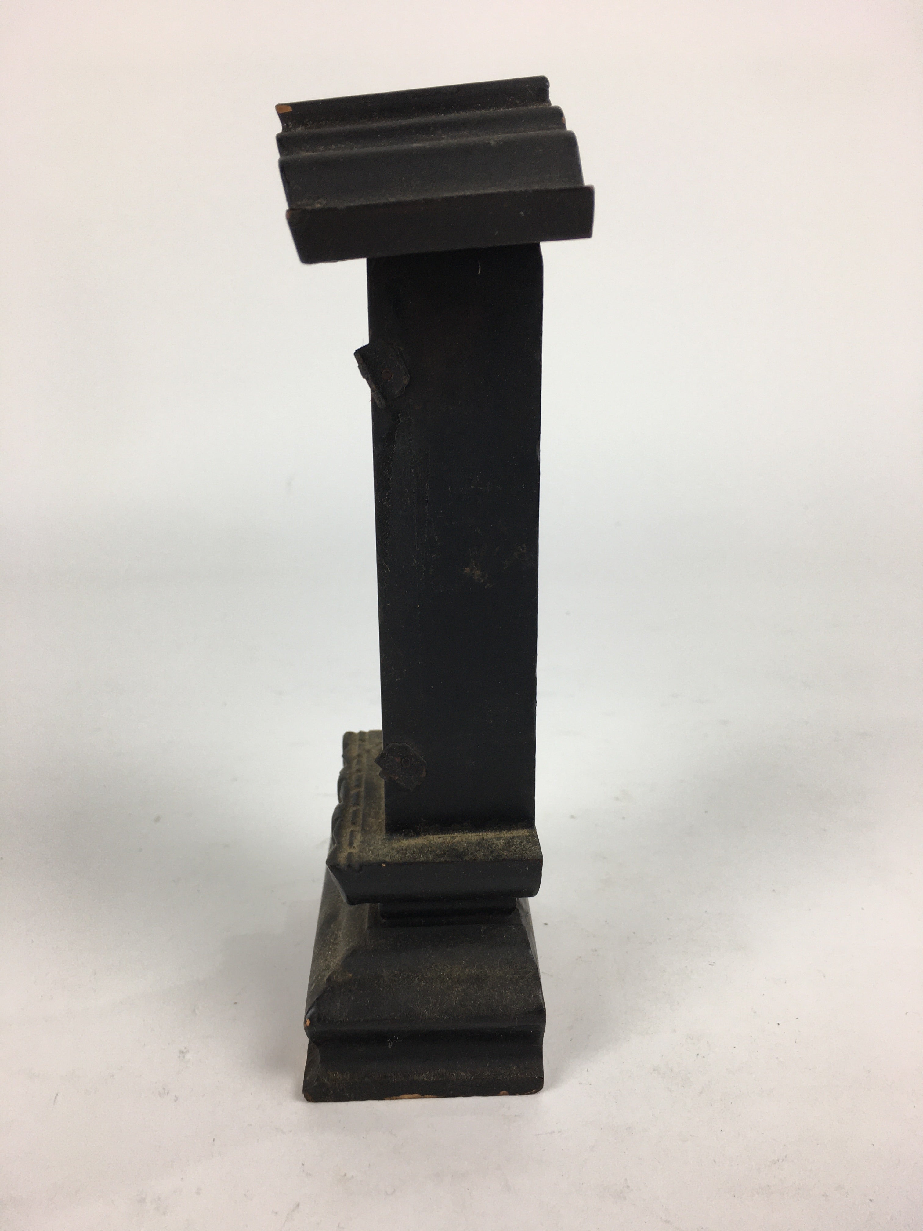 Antique C1916 Japanese Buddhist Altar Spiritual Tablet Vtg Wood Lacquer Ihai BU604