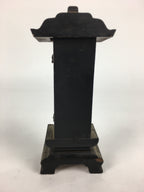 Antique C1916 Japanese Buddhist Altar Spiritual Tablet Vtg Wood Lacquer Ihai BU604