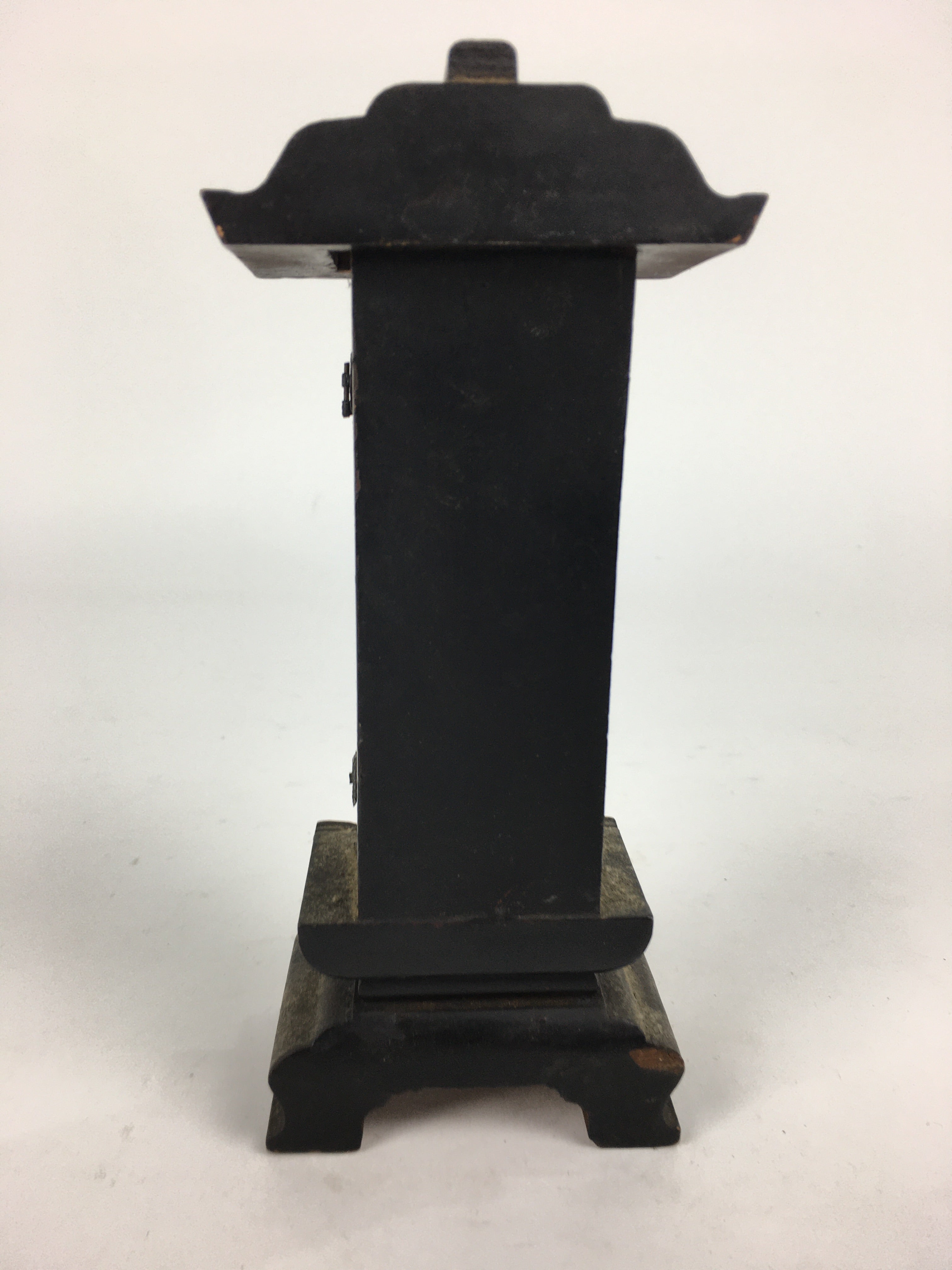 Antique C1916 Japanese Buddhist Altar Spiritual Tablet Vtg Wood Lacquer Ihai BU604