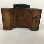 Antique C1916 Japanese Buddhist Altar Spiritual Tablet Vtg Wood Lacquer Ihai BU604