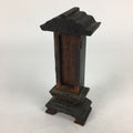 Antique C1916 Japanese Buddhist Altar Spiritual Tablet Vtg Wood Lacquer Ihai BU604