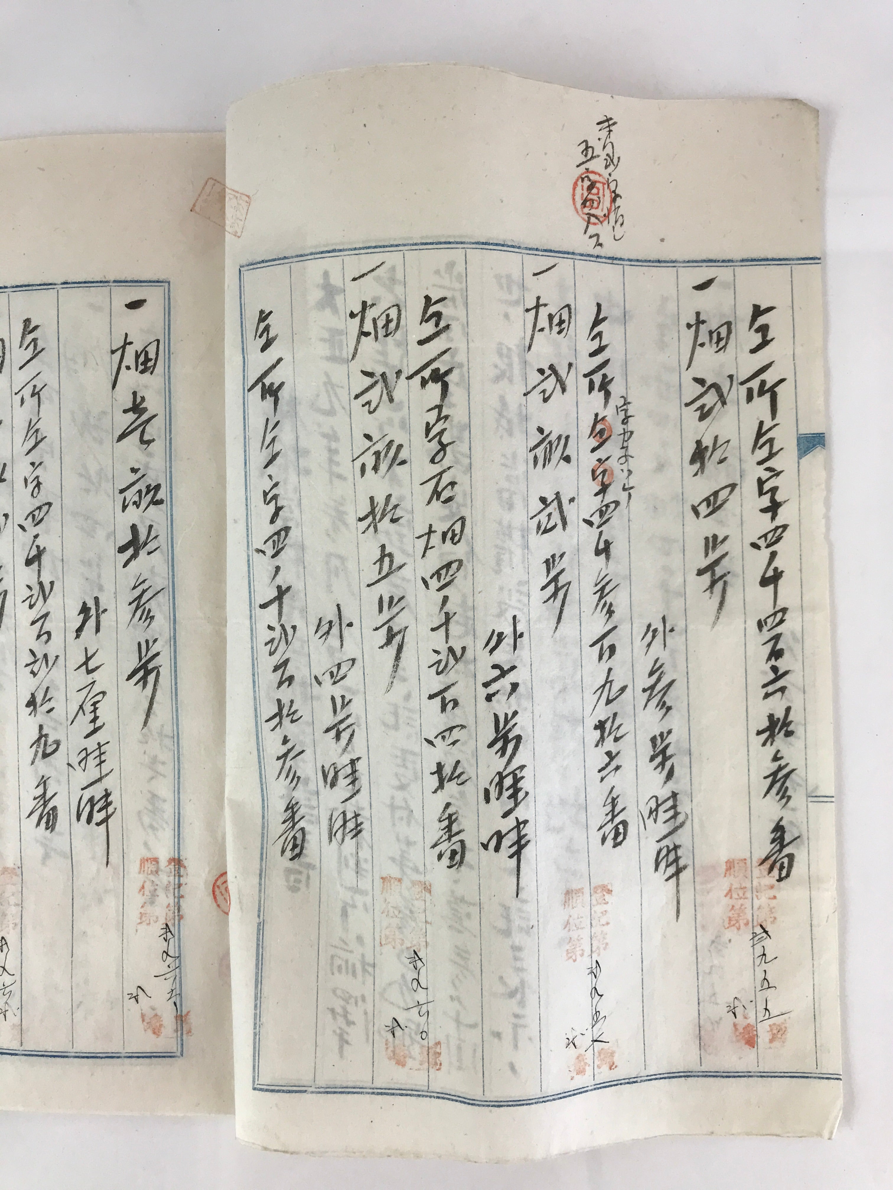 Antique C1921 Japanese Abandonment Of Some Land Ownership Certificate P303