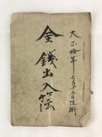 Antique C1921 Japanese Accounting Ledger Book Taisho Period Paper P311