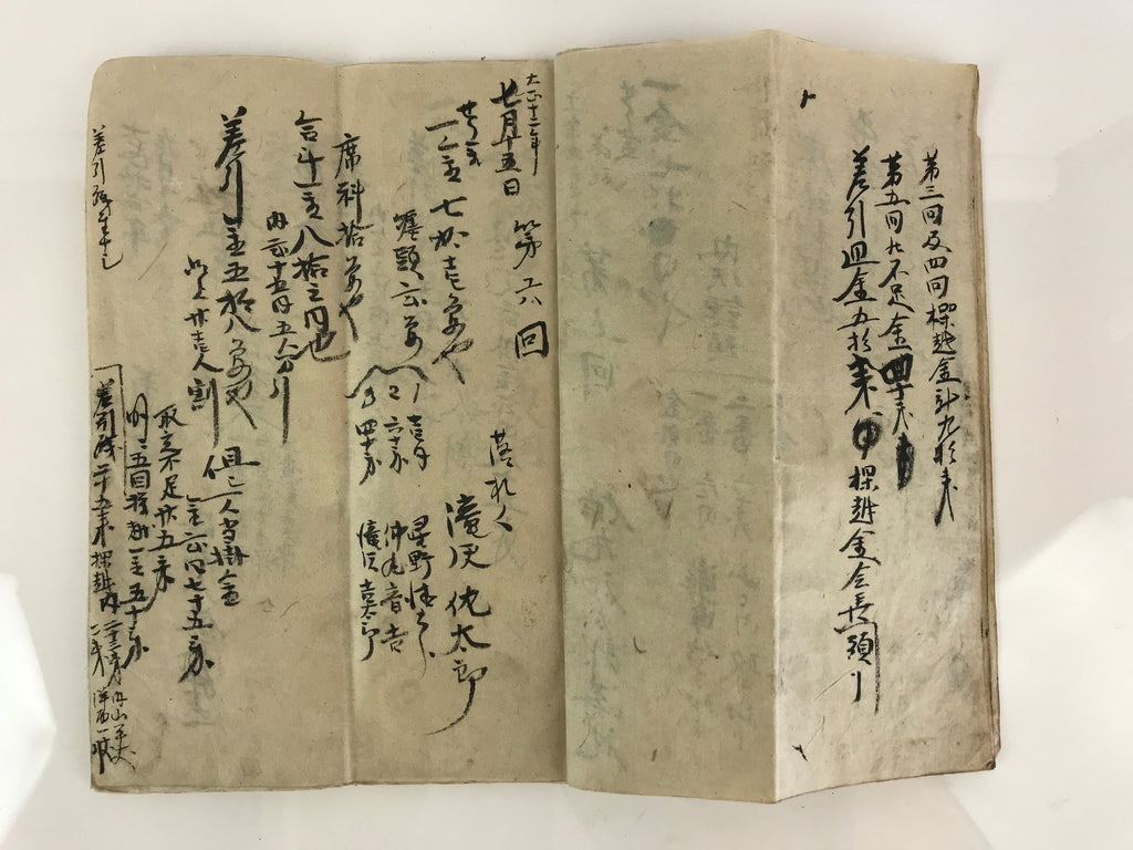 Antique C1921 Japanese Accounting Ledger Book Taisho Period Paper P311