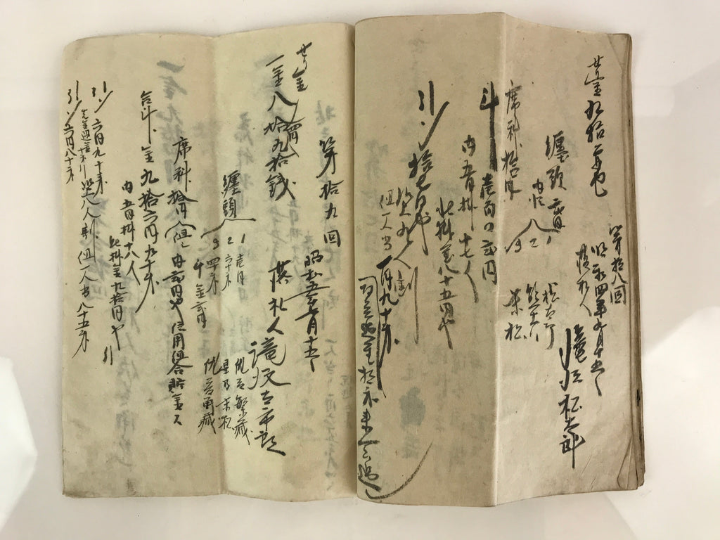 Antique C1921 Japanese Accounting Ledger Book Taisho Period Paper P311