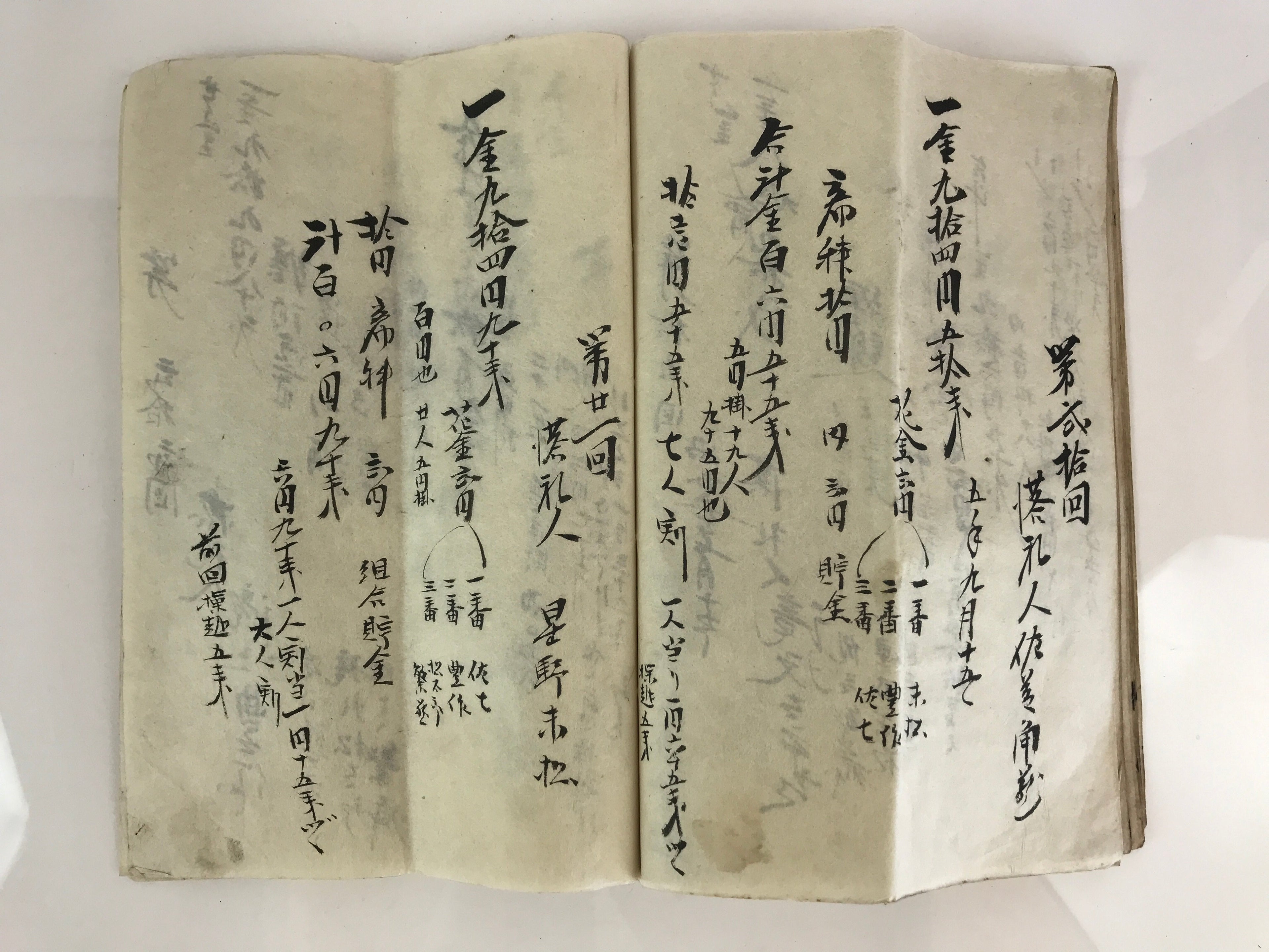 Antique C1921 Japanese Accounting Ledger Book Taisho Period Paper P311