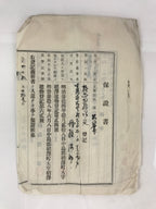 Antique C1921 Japanese Land Deed Registration Statement Paper P302
