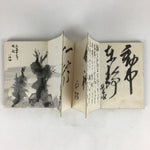 Antique C1921 Japanese Memorandum Book Vtg Autograph Signature Painting JK295