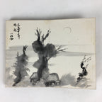 Antique C1921 Japanese Memorandum Book Vtg Autograph Signature Painting JK295