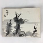 Antique C1921 Japanese Memorandum Book Vtg Autograph Signature Painting JK295