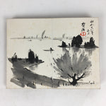 Antique C1921 Japanese Memorandum Book Vtg Autograph Signature Painting JK295