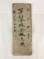 Antique C1921 Japanese Reserve Fund Collection Book Taisho Period Paper P314