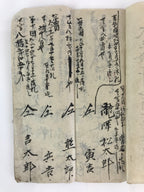 Antique C1921 Japanese Staff Member List Book Taisho Period Paper P313