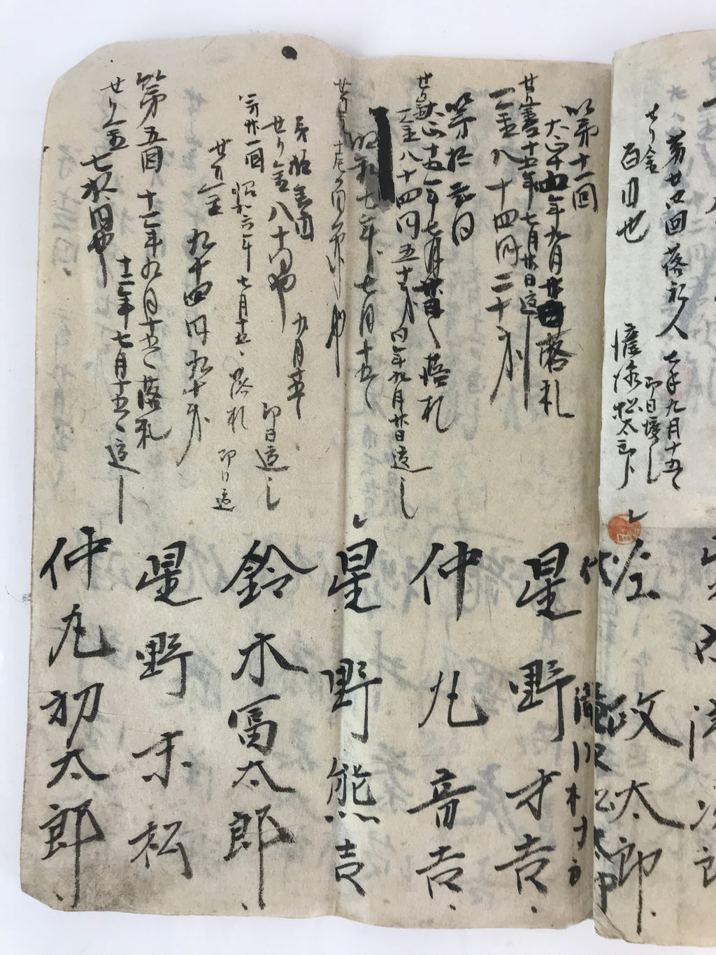Antique C1921 Japanese Staff Member List Book Taisho Period Paper P313