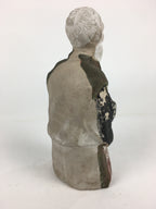 Antique C1922 Japanese Clay Doll Ningyo Traditional Handicraft Old Man BD751