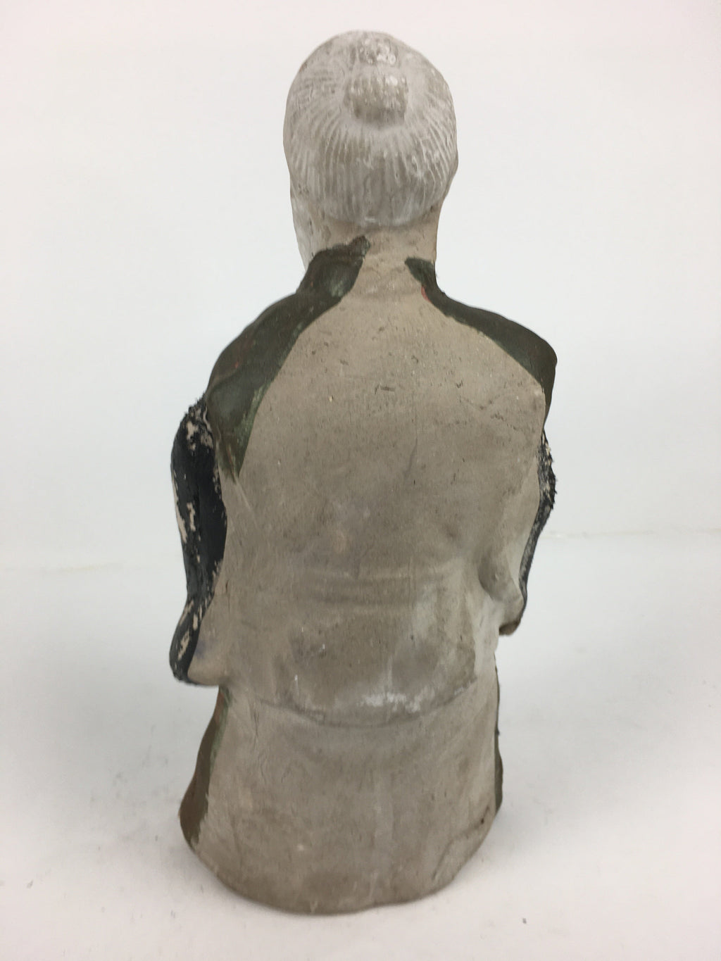 Antique C1922 Japanese Clay Doll Ningyo Traditional Handicraft Old Man BD751